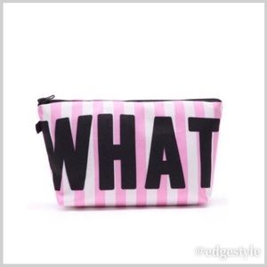 ☮️ HOST PICK‎ ☮️ What Ever Pink & White Make-Up Bag